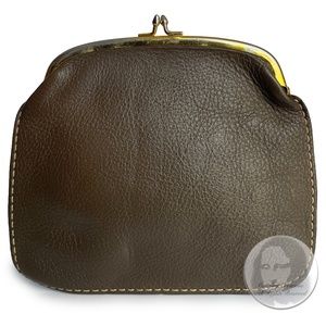 Bonnie Cashin for Coach Foldover Purse 60s Cashin Carry Olive Brown Leather Rare